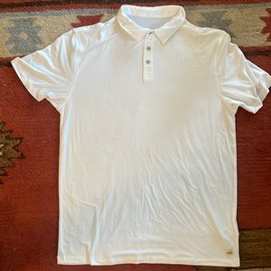 Vuori white polo shirt- large- never worn
